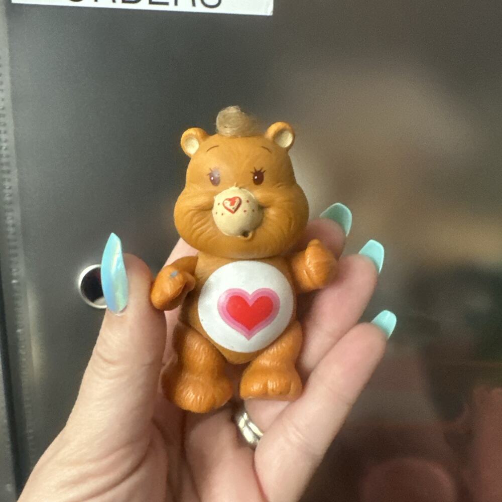 1980s Kenner Vintage Poseable Care Bear Figure - Tenderheart